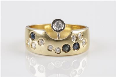 Brillant-Saphir Damenring - Jewellery and watches