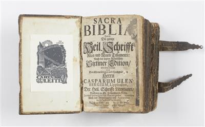 Buch:"Sacra Biblia. Das ist: Die ganze Heil. Schrift Alten und Neuen Testaments...", um 1718 - Umění a starožitnosti