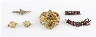 Konvolut Schmuck um 1900 - Jewellery and watches