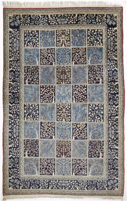 Ghom "Garten-Teppich", ca. 283 x 185 cm, Zentralpersien (Iran), Mitte 20. Jahrhundert - Arte e antiquariato