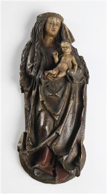 Madonna Immaculata mit Christuskind in gotischer Art - Kunst & Antiquitäten