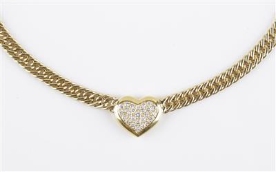 Brillantcollier zus. ca. 0,80 ct - Gioielli e orologi