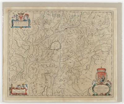Konvolut von 10 Landkarten und Veduten, 18. und 19. Jahrhundert - Obrazy