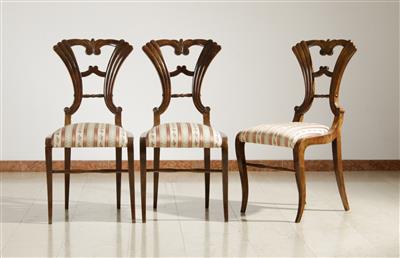 Satz von drei Biedermeier Sesseln, um 1830/35 - Antiques and furniture