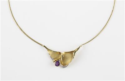 Diamant Amethystcollier - Jewellery and watches