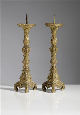 Paar Altarleuchter, 19. Jahrhundert - Antiques and art