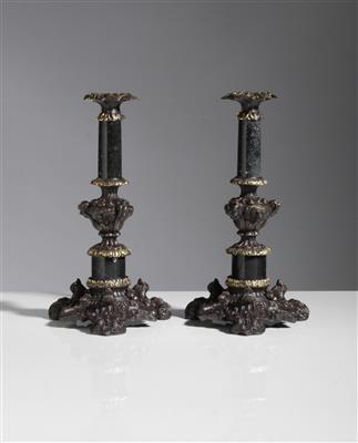 Paar Kerzenleuchter im Barockstil, 20. Jahrhundert - Kunst & Antiquitäten