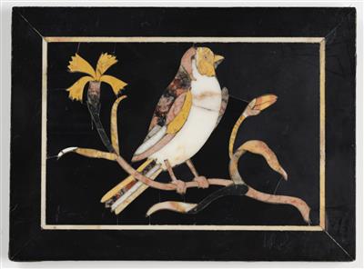 Pietra Dura Bildplatte, in der Art der Florentiner Arbeiten, Italien, 20. Jahrhundert - Umění, Starožitnosti a Koberce