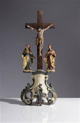 Barocke Kreuzigungsgruppe, 18. Jahrhundert - Kunst & Antiquitäten