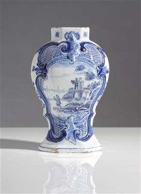 Balustervase, Delft, Johannes van Duijn, 18. Jahrhundert - Arte e antiquariato