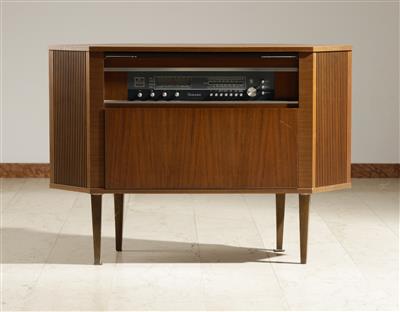 Vintage Eck-Musikschrank "Philips Stereo Konzertgerät, um 1950/60 - Möbel & Antiquitäten