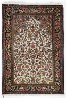 Isfahan Teppich, ca. 155 x 107 cm, Zentralpersien, Ende 20. Jahrhundert - Umění a starožitnosti
