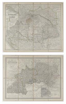 Zwei Landkarten: "Das Erzherzogthum Oesterreich", - Umění a starožitnosti