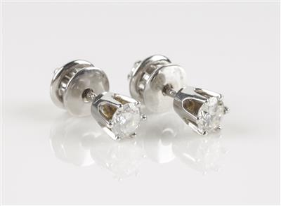 Brillant Solitär Ohrstecker zus. ca. 0,65 ct - Schmuck & Uhren