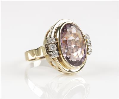 Brillant Amethyst Ring - Schmuck & Uhren