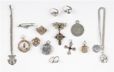 Konvolut Schmuck, alles um 1900 - Jewellery and watches