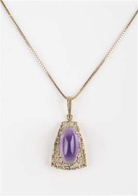 Amethyst Anhänger auf Venezianerkette - Schmuck & Uhren