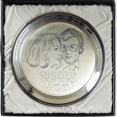 Jubiläumsplatte "Prinzessin Christina von Schweden", 1974 - Kunst & Antiquitäten