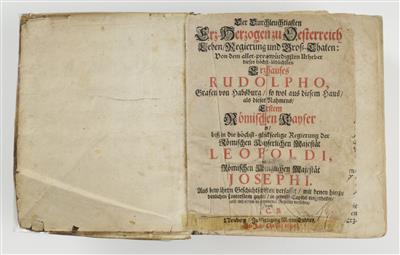 Buch: Der Durchleuchtigsten Erz-Herzogen zu Österreich Leben/Regierung und Groß-Thaten, Nürnberg, 1695 - Antiques and art