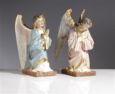 Paar Altarengel, 2. Hälfte 19. Jahrhundert - Kunst & Antiquitäten