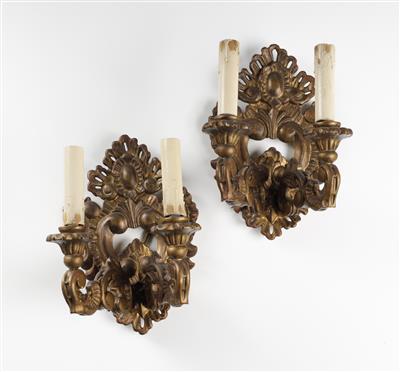 Paar Wandappliken, 1. Hälfte 20. Jahrhundert - Antiquitäten, Möbel & Teppiche