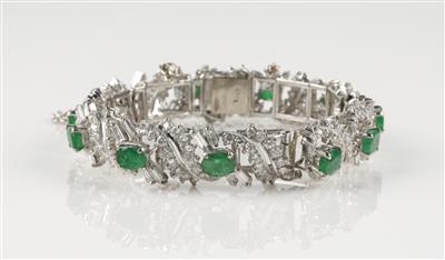 Brillant-Diamant-Smaragd Armband - Schmuck und Uhren