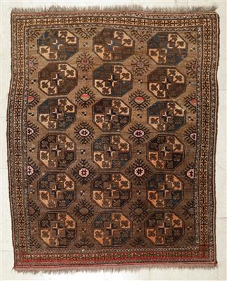 Antiker Ersari Teppich, ca. 168 x 140 cm, Afghanistan, um 1930 - Antiques and art