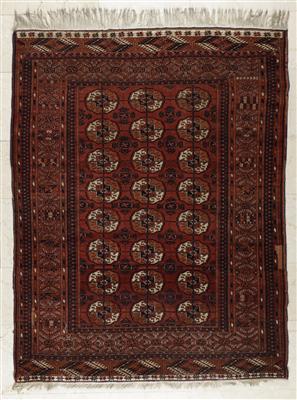 Antiker Tekke Teppich, ca. 154 x 120 cm, Turkmenistan, um 1910 - Antiques and art