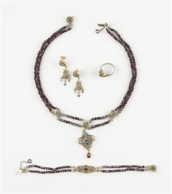 Granat Trachtenschmuckset - Gioielli e orologi