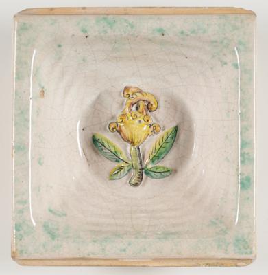 Ofenkachel "Blume", aus der Schleiss Gmunden Musterkammer - Antiques and art