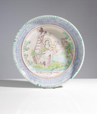 Schüssel "Pieta", Gmunden, 1. Hälfte 19. Jahrhundert - Antiquitäten, Möbel & Teppiche