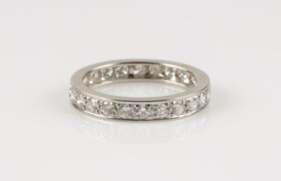 Brillant Memoire Ring, zus. 1,0 ct (grav.) - Klenoty a Hodinky