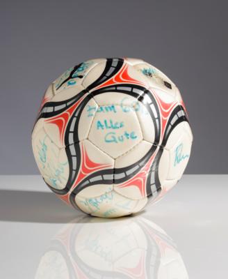Fussball mit Handsignaturen von Spielern des LASK - Umění a starožitnosti