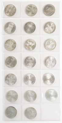 Komplettset 20 Silbermünzen ATS 50 - Antiques and art