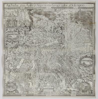 Große Landkarte von Oberösterreich, 1669 - Kunst & Antiquitäten