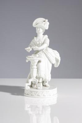 Kartenlegerin, Porzellanmanufaktur Meissen, Entwurf Michel Victor Acier, Ausführung um 1930 - Arte e antiquariato