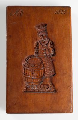 Marzipan- oder Lebzeltmodel "Winzer", datiert 1835 - Umění a starožitnosti