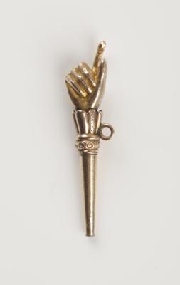 Taschenuhren Schlüssel in Form einer Hand, um 1900 - Klenoty a Hodinky