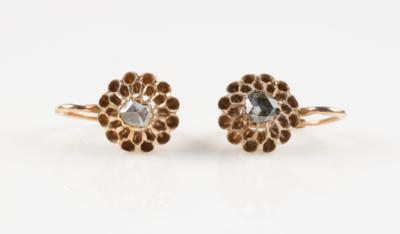 Diamantrauten Ohrringe um 1900 - Schmuck & Uhren