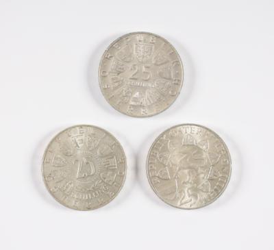 30 Silbermünzen ATS 25.- - Arte, antiquariato e gioielli