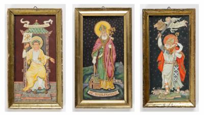 Drei Heiligendarstellungen - Antiquitäten, Möbel & Teppiche