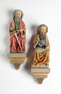 Hll. Apostel Petrus  &  Paulus, 19./20. Jahrhundert - Antiquitäten, Möbel & Teppiche