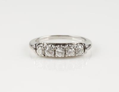 Brillant Ring zus. 0,90 ct (grav.) - Jewellery and watches