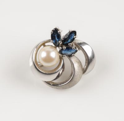 Kulturperlen Saphier Perlenkettenverkürzer - Klenoty a Hodinky