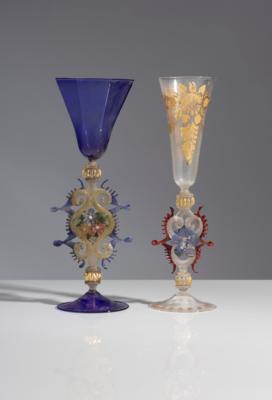 Zwei Murano Pokale, Italien, Mitte 20. Jahrhundert - Art, antiques, furniture and technology