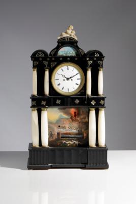 Biedermeier Portaluhr mit Automat, um 1830 - Antiques, art and jewellery