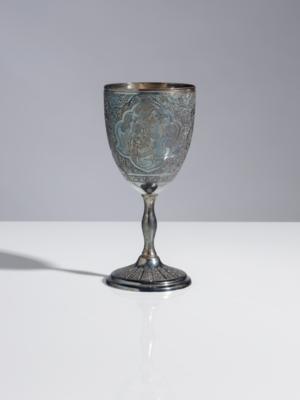 Silber Pokal - Weinbecher, Persien, 1. Hälfte 20. Jahrhundert - Umění, starožitnosti, šperky
