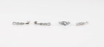 Diamant Aquamarin Schmuckset - Jewellery and watches