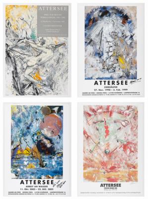 Christian Ludwig Attersee *, 4 Plakate: - Bilder & Zeitgenössische Kunst