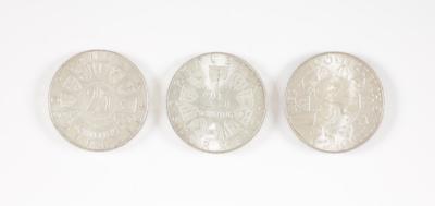 134 Stk. Silbermünzen ATS 25.- - Kunst & Antiquitäten